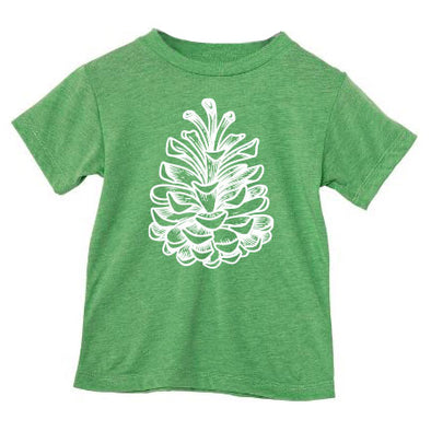 New! Toddler Pinecone Tee - Heather Green