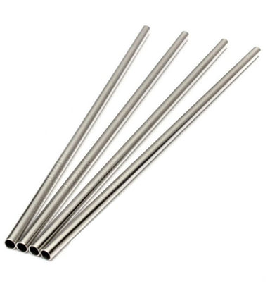 Reusable Stainless Steel Straw- 4 pack