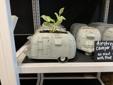 Airstream camper planter