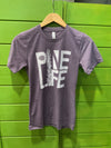Pine Life Crewneck Tshirt - Heather Purple