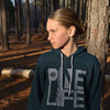 New! Pine Life Unisex Fleece Hoodie - Atlantic Blue