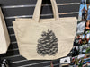 Pinecone Canvas Tote