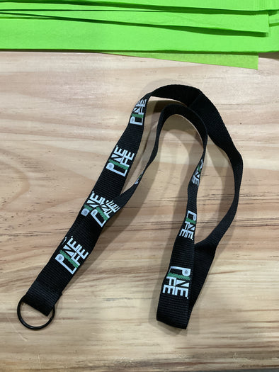 New! Pine Life Lanyard - Black