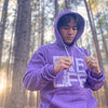 Restocked! Fleece Pullover Hoodie - Heather Purple