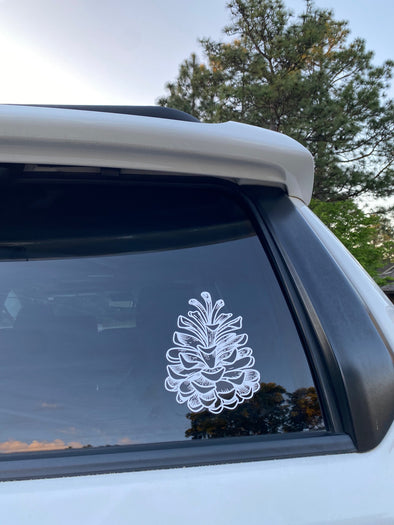 New! Pinecone Car Decal