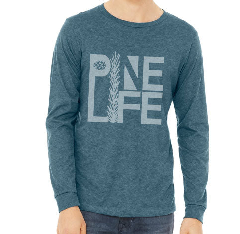 Restocked! Unisex Jersey Long Sleeve Tee - Heather Blue