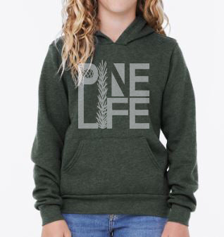 New! Youth Sponge Fleece Pullover Hoodie - Heather Forest