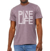 Pine Life Crewneck Tshirt - Heather Purple