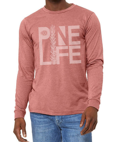 New! Unisex Jersey Long Sleeve Tee - Heather Mauve