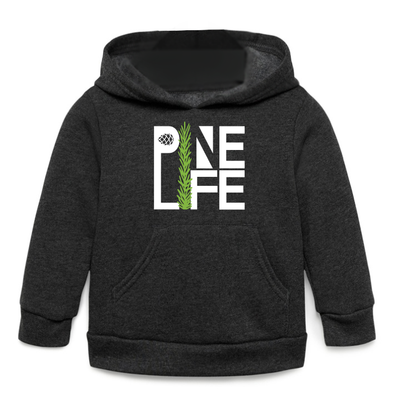 New! Pine Life Toddler Fleece Hoodie - Dark Heather Grey