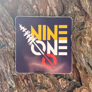 New! Nine One O Sticker - 3x3"