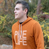 2 Left! Pine Life Pullover Hoodie - Orange / Rust