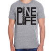 Pine Life Crew T-Shirt Unisex - Heather Grey/Black